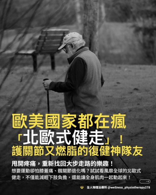You are currently viewing 歐美國家都在瘋「北歐式健走」！護關節又燃脂的復健神隊友：甩開膝蓋痛，找回大步走的樂趣